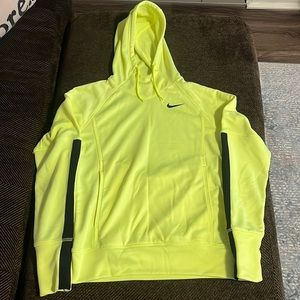 Nike Neon Yellow Hoodie Dry Fit